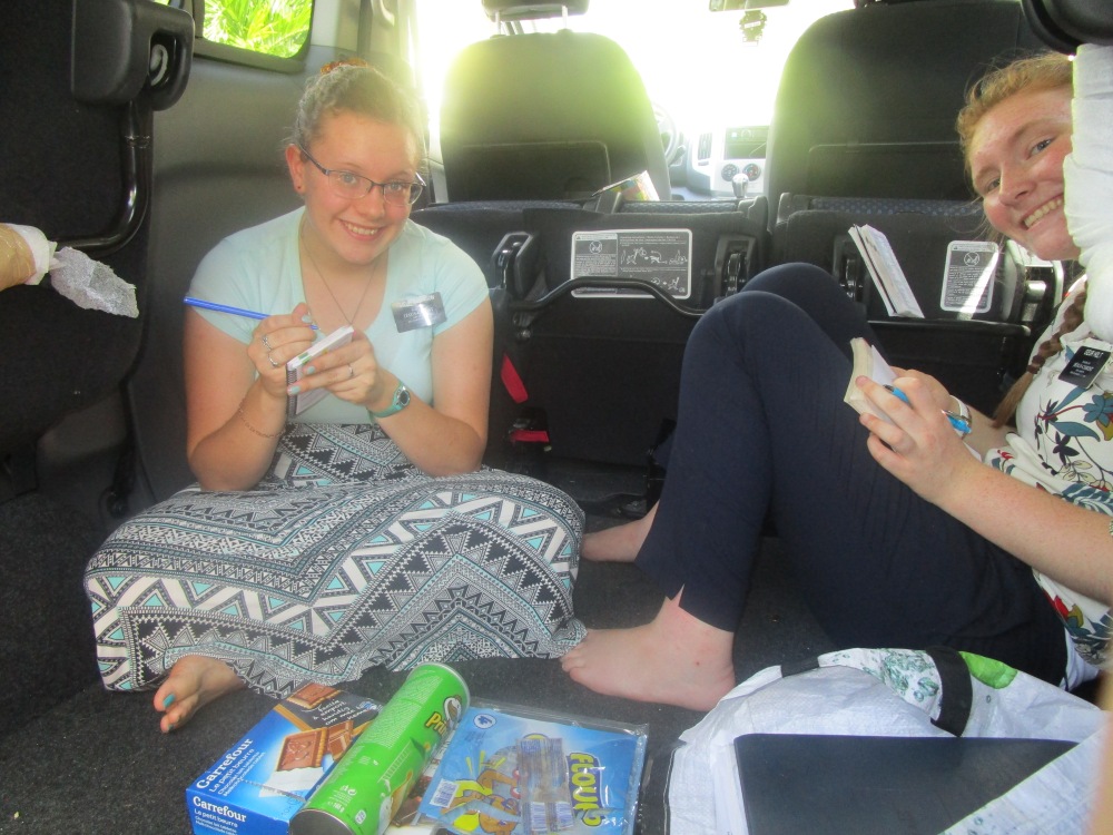 weekly planning in the dad van, because we needed to mix things up a little bit